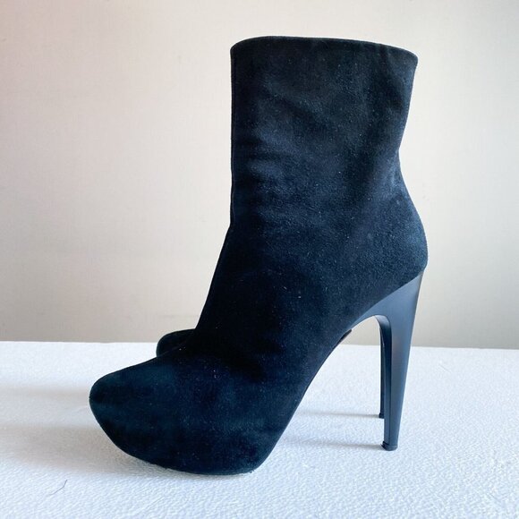 COPY - giuseppe zanotti Black Suede  High Heel Booties 39 - Picture 3 of 10